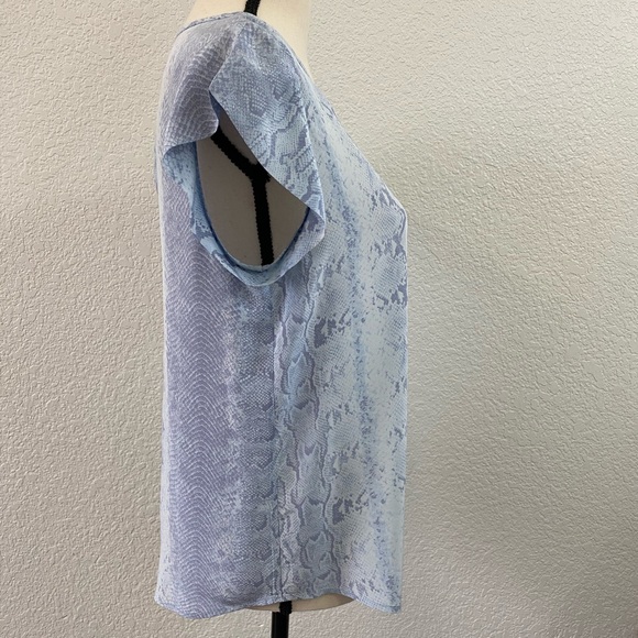 Joie snake print silk “rancher” pocket top - Picture 4 of 8